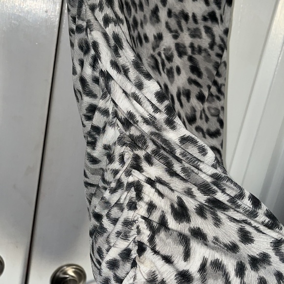 INC size Small gray/black animal print dress size small - Picture 6 of 8